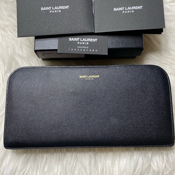 Yves Saint Laurent Handbags - AUTHENTIC YSL PORTEFEULLE WALLET LIKE NEW BLACK